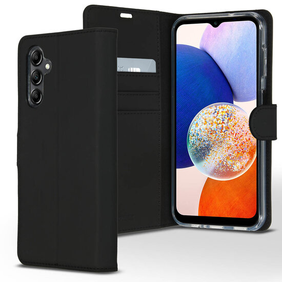 Accezz - Wallet Softcase Bookcase voor Samsung Galaxy A14 (5G/4G) - Black
