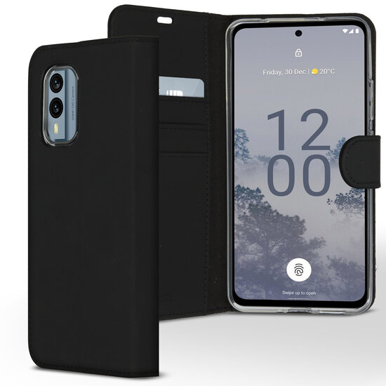 Accezz - Wallet Softcase Bookcase voor Nokia X30 - Black