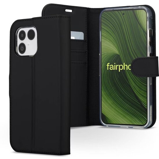 Accezz - Wallet Softcase Bookcase voor Fairphone 6 - Black