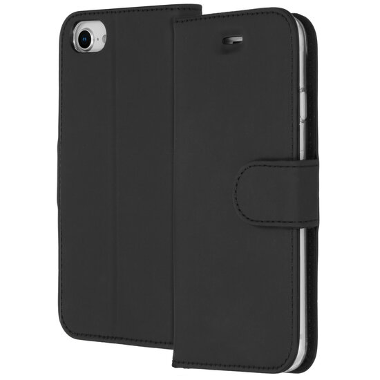 Accezz - Wallet Softcase Bookcase voor Apple iPhone SE (2022 / 2020) / 8 / 7 / 6(s) - Black