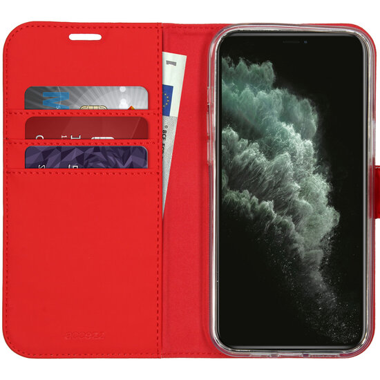 Accezz - Wallet Softcase Bookcase voor Apple iPhone 12 Pro Max - Red