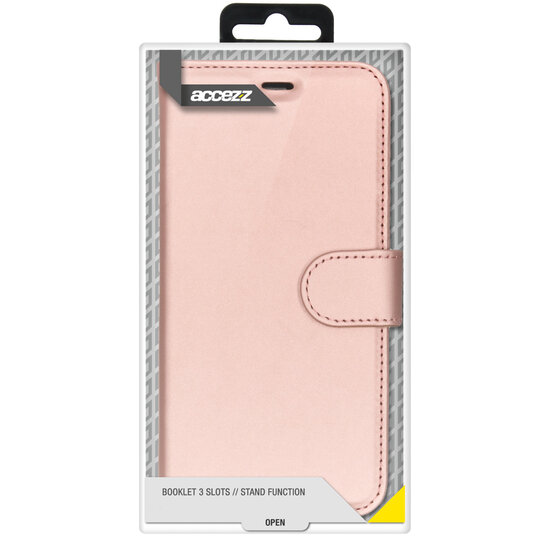 Accezz - Wallet Softcase Bookcase voor Apple iPhone 12 (Pro) - Rose Gold