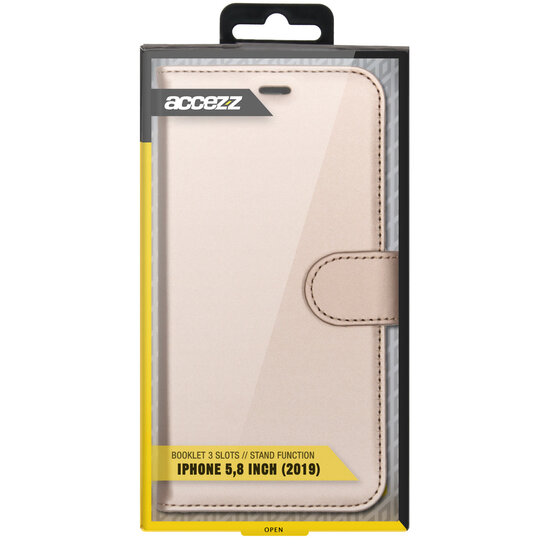Accezz - Wallet Softcase Bookcase voor Apple iPhone 11 Pro - Gold