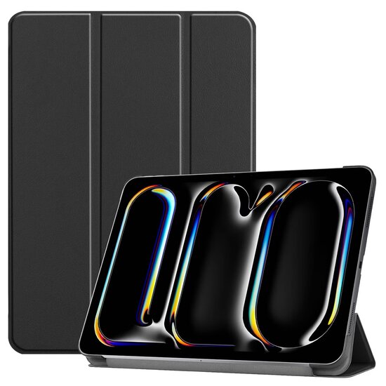 Accezz - Trifold Bookcase voor Apple iPad Pro 13 (2024) M4 - Black