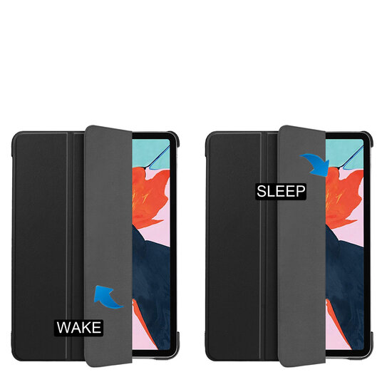 Accezz - Trifold Bookcase voor Apple iPad Air 11 inch (2025) M3 / (2024) M2 / Air 5 (2022) / Air 4 (2020) - Black