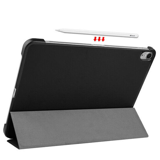 Accezz - Trifold Bookcase voor Apple iPad Air 11 inch (2025) M3 / (2024) M2 / Air 5 (2022) / Air 4 (2020) - Black