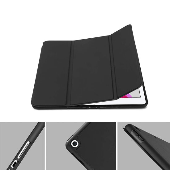 Accezz - Trifold Bookcase voor Apple iPad 9 (2021) 10.2 inch / iPad 8 (2020) 10.2 inch / iPad 7 (2019) 10.2 inch - Black