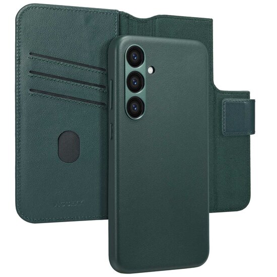 Accezz - Leather Bookcase 2-in-1 met MagSafe voor Samsung Galaxy S23 FE - Cedar Green