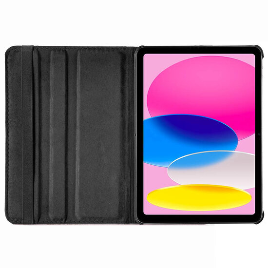 Accezz - 360&deg; draaibare Bookcase voor Apple iPad 11 (2025) 11 inch A16 / iPad 10 (2022) 10.9 inch - Black