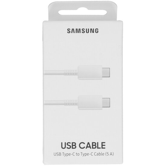 Samsung - Originele USB-C naar USB-C kabel - 5A - 1 m - White