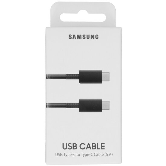Samsung - Originele USB-C naar USB-C kabel - 5A - 1 m - Black