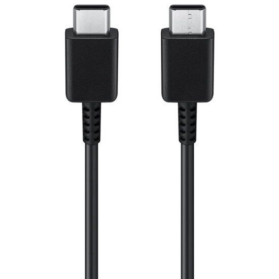 Samsung - Originele USB-C naar USB-C kabel - 1 m - 25 Watt - Black + Originele Fast Charging Adapter USB-C Oplader - In Fabrieksverpakking - 25 Watt - Black
