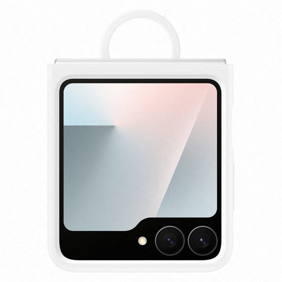 Samsung - Originele Silicone Cover Ring voor Samsung Galaxy Z Flip 6 / Flip 7 FE - White