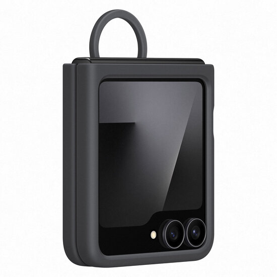 Samsung - Originele Silicone Cover Ring voor Samsung Galaxy Z Flip 6 / Flip 7 FE - Black