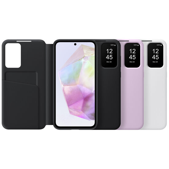 Samsung - Originele S View Cover voor Samsung Galaxy A35 - White