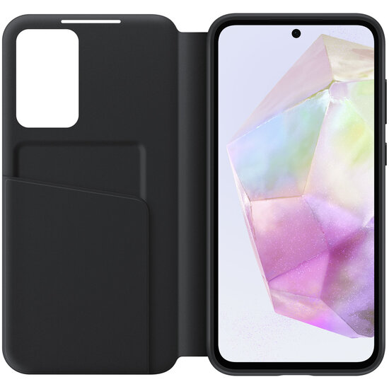 Samsung - Originele S View Cover voor Samsung Galaxy A35 - Black