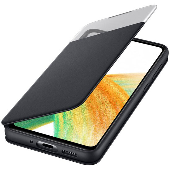 Samsung - Originele S View Cover voor Samsung Galaxy A33 - Black