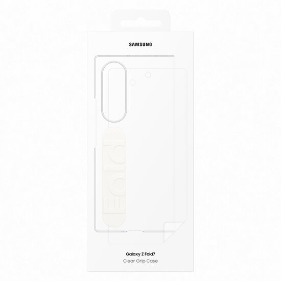 Samsung - Grip Case voor Samsung Galaxy Z Fold 7 - Transparent