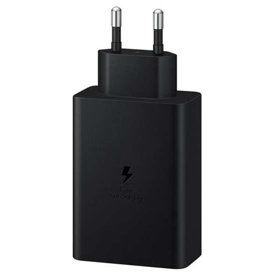 Samsung - Originele Power Adapter Trio - Oplader - 2x USB-C en 1x USB aansluiting - Fast Charge - 65W - Black