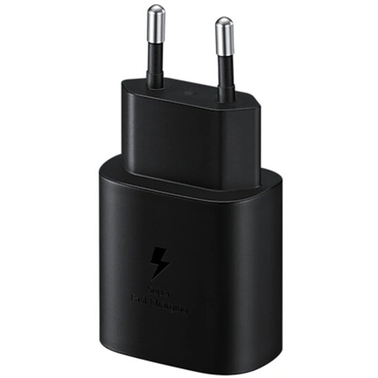 Samsung - Originele Fast Charging Adapter USB-C Oplader in Fabrieksverpakking - 25 Watt - Black