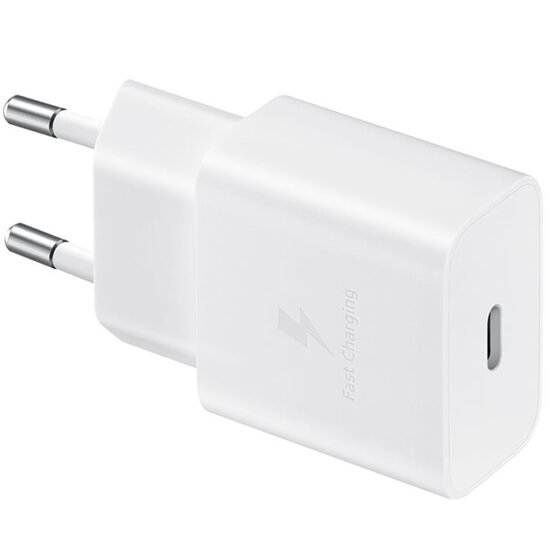Samsung - Originele Power Adapter met USB-C kabel - Oplader - USB-C aansluiting - Fast Charge - 15 Watt - 1 m - White