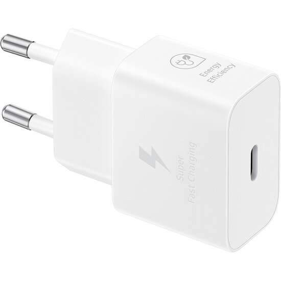 Samsung - Originele 25W Efficiency Adapter met USB-C naar USB-C kabel - 1 m - White