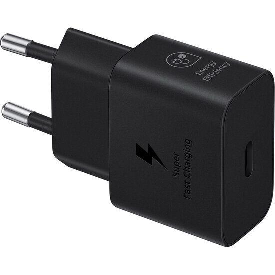 Samsung - Originele 25W Efficiency Adapter met USB-C naar USB-C kabel - 1 m - Black