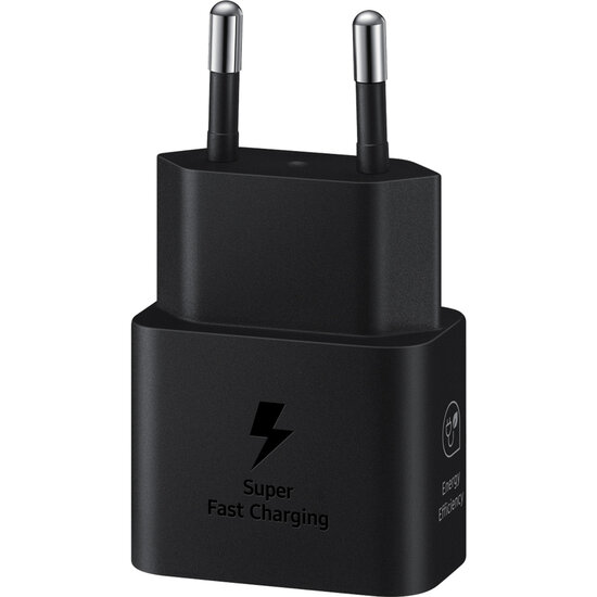 Samsung - Originele 25W Efficiency Adapter met USB-C naar USB-C kabel - 1 m - Black