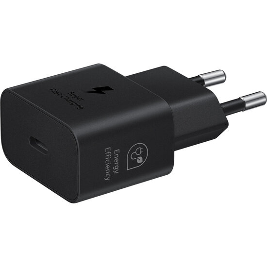Samsung - Originele 25W Efficiency Adapter met USB-C naar USB-C kabel - 1 m - Black
