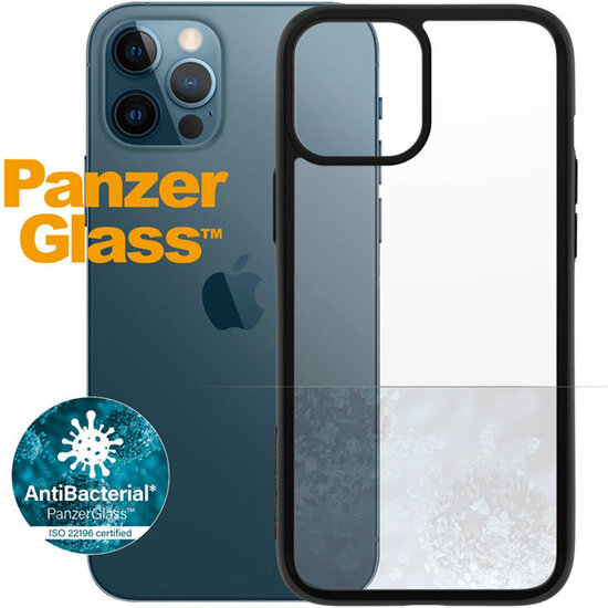 PanzerGlass - ClearCase AntiBacterial voor Apple iPhone 12 Pro Max - Black