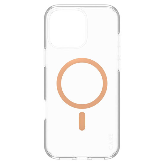 CARE by PanzerGlass - Urban Combat Case MagSafe voor Apple iPhone 16 Pro Max - Peachy