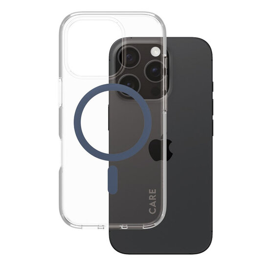 CARE by PanzerGlass - Urban Combat Case MagSafe voor Apple iPhone 16 Pro - Blue