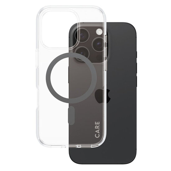 CARE by PanzerGlass - Urban Combat Case MagSafe voor Apple iPhone 16 Pro - Black
