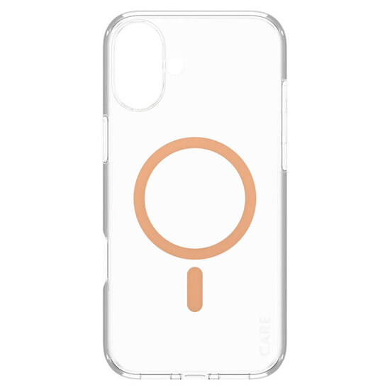 CARE by PanzerGlass - Urban Combat Case MagSafe voor Apple iPhone 16 Plus - Peachy