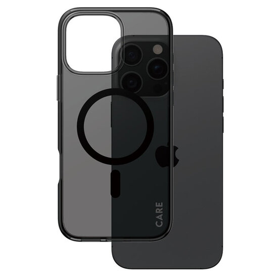 CARE by PanzerGlass - Smokey Urban Combat Case MagSafe voor Apple iPhone 16 Pro Max - Smokey