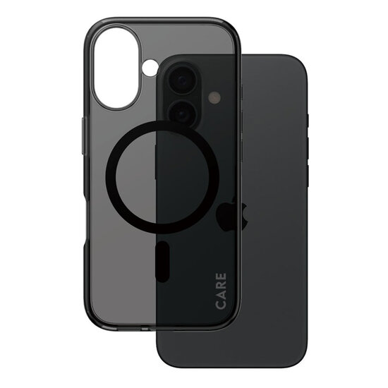 CARE by PanzerGlass - Smokey Urban Combat Case MagSafe voor Apple iPhone 16 - Smokey