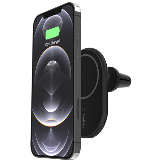 Belkin - Magnetic Wireless Car Vent Mount MagSafe - MagSafe draadloze autolader - Black