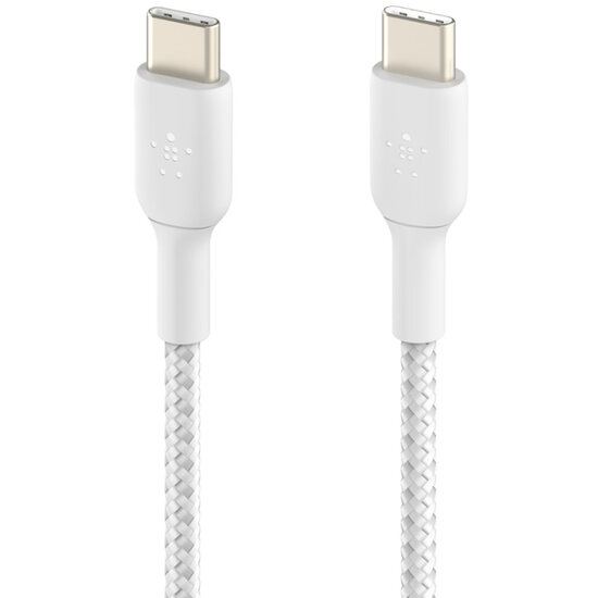 Belkin - Boost Charge Braided USB-C naar USB-C kabel - 1 m - White