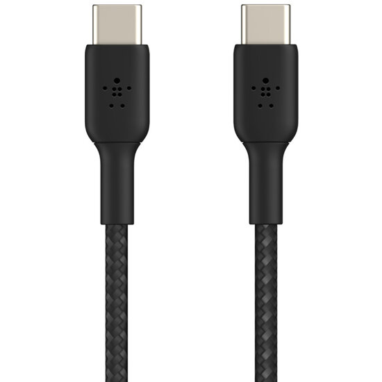 Belkin - Boost Charge Braided USB-C naar USB-C kabel - 1 m - Black