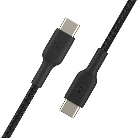 Belkin - Boost Charge Braided USB-C naar USB-C kabel - 1 m - Black