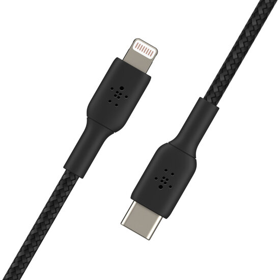 Belkin - Boost Charge Braided Lightning naar USB-C kabel - 2 m - Black