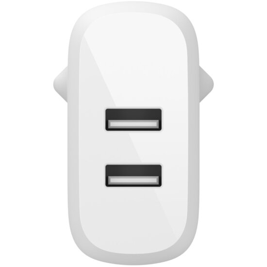 Belkin - Boost Charge Dual USB Wall Charger + USB-C kabel - 24W - White