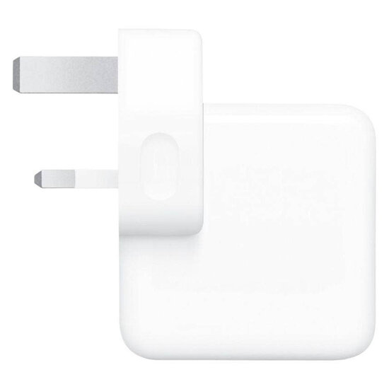 Apple - Originele USB-C Power Adapter UK - Oplader - Dubbele USB-C aansluiting - 35 watt - Stekker voor Verenigd Koninkrijk - White
