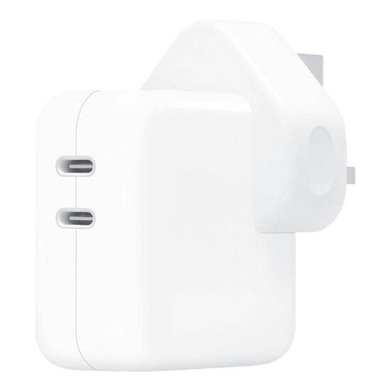 Apple - Originele USB-C Power Adapter UK - Oplader - Dubbele USB-C aansluiting - 35 watt - Stekker voor Verenigd Koninkrijk - White