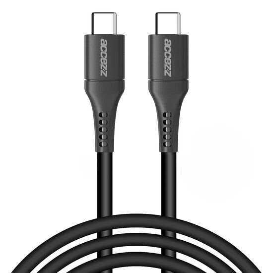 Accezz - USB-C naar USB-C kabel - 2 m - Black