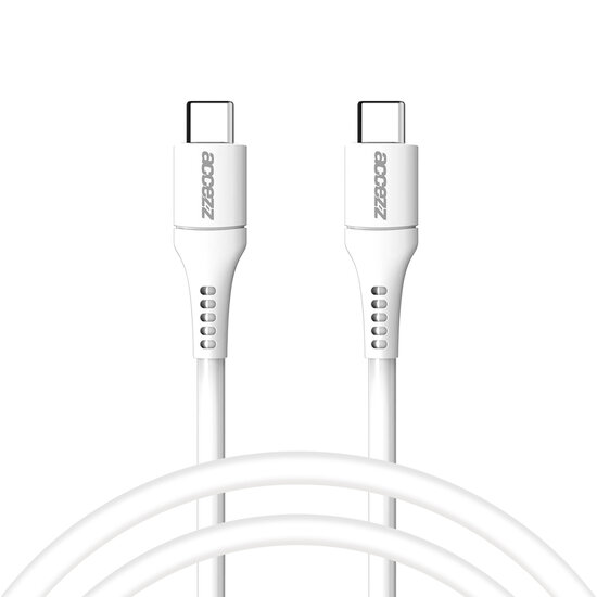 Accezz - USB-C naar USB-C kabel - 1 m - White