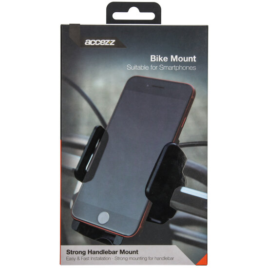 Accezz - Telefoonhouder fiets - Verstelbaar - Universeel - Black