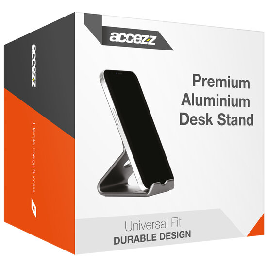Accezz - Telefoonhouder bureau - Tablethouder bureau - Premium - Aluminium - Grey