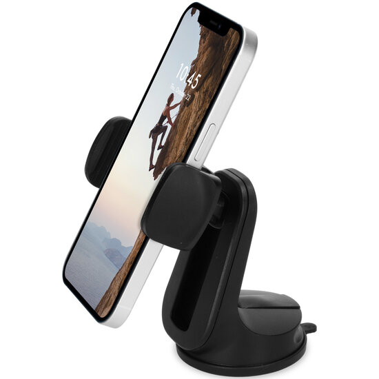 Accezz - Telefoonhouder auto - Verstelbaar - Universeel - Dashboard en voorruit - Black