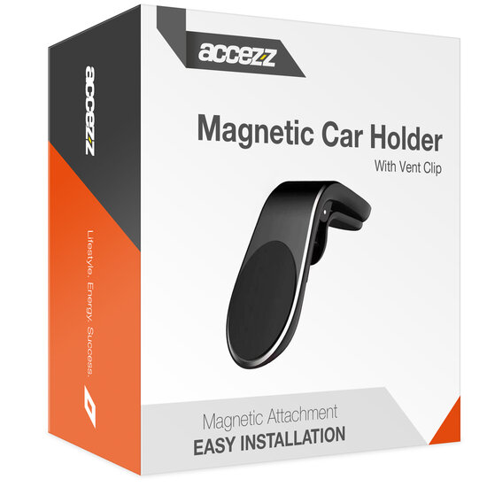 Accezz - Telefoonhouder auto - Universeel - Ventilatierooster - Magnetisch - Black